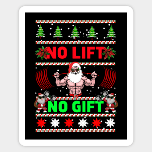 Christmas No Lift No Gift Sticker